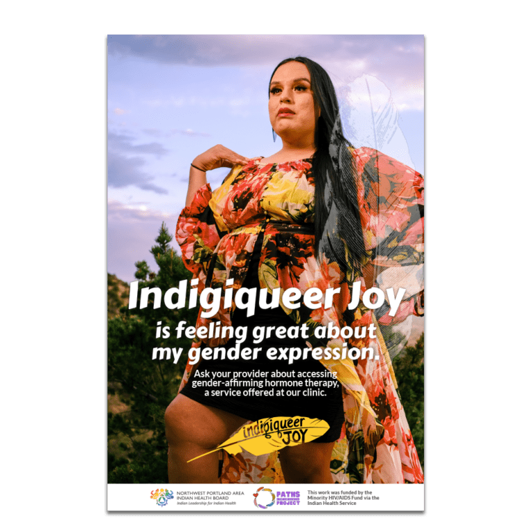 Indigiqueer Joy Gender Expression Poster