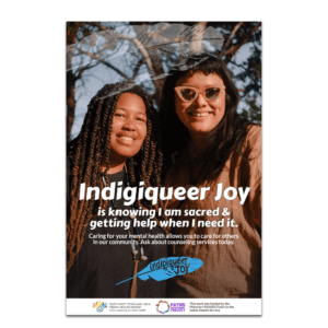 Indigiqueer Joy Mental Health Poster